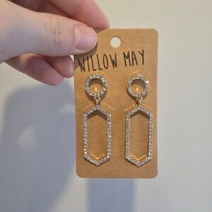 Willow May Metal Gold and Silver Geometric Earrings
